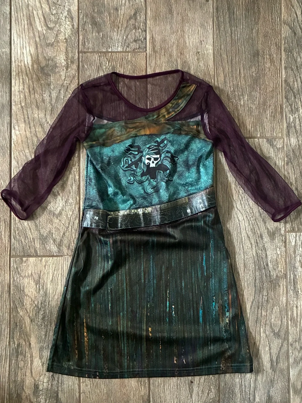 Disney Store Uma Costume Dress Descendants 2 Size 7/8 Girls